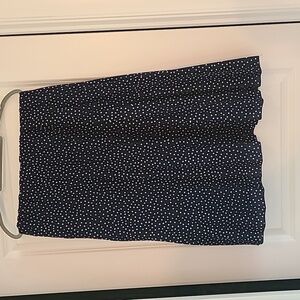 Andi & James navy polka-dot maxi skirt